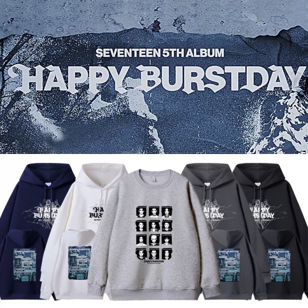 Seventeen HappyBursday album merch inspired hoodie