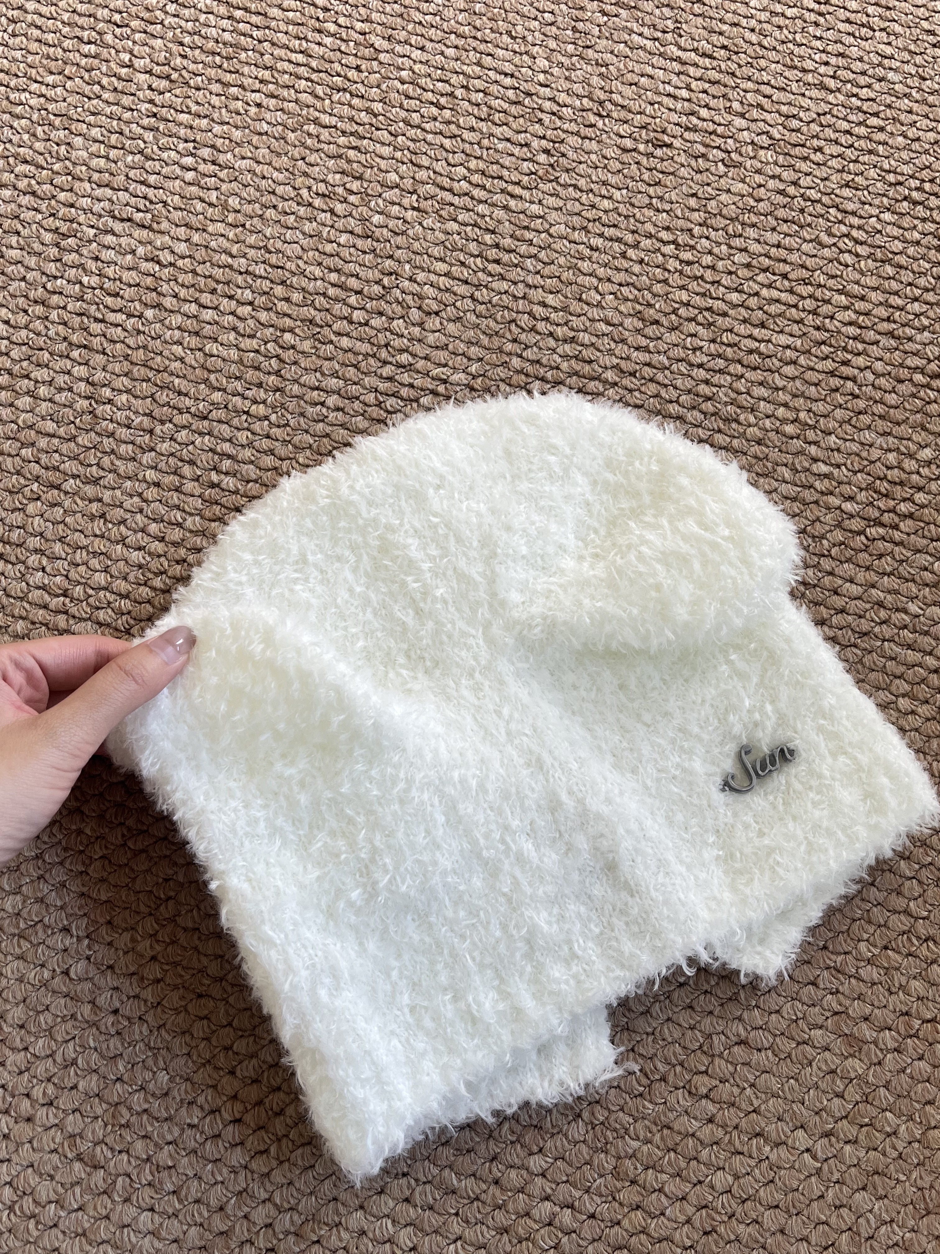 Enhypen Sunoo Artist Made Inspired Fuzzy Bear Beanie