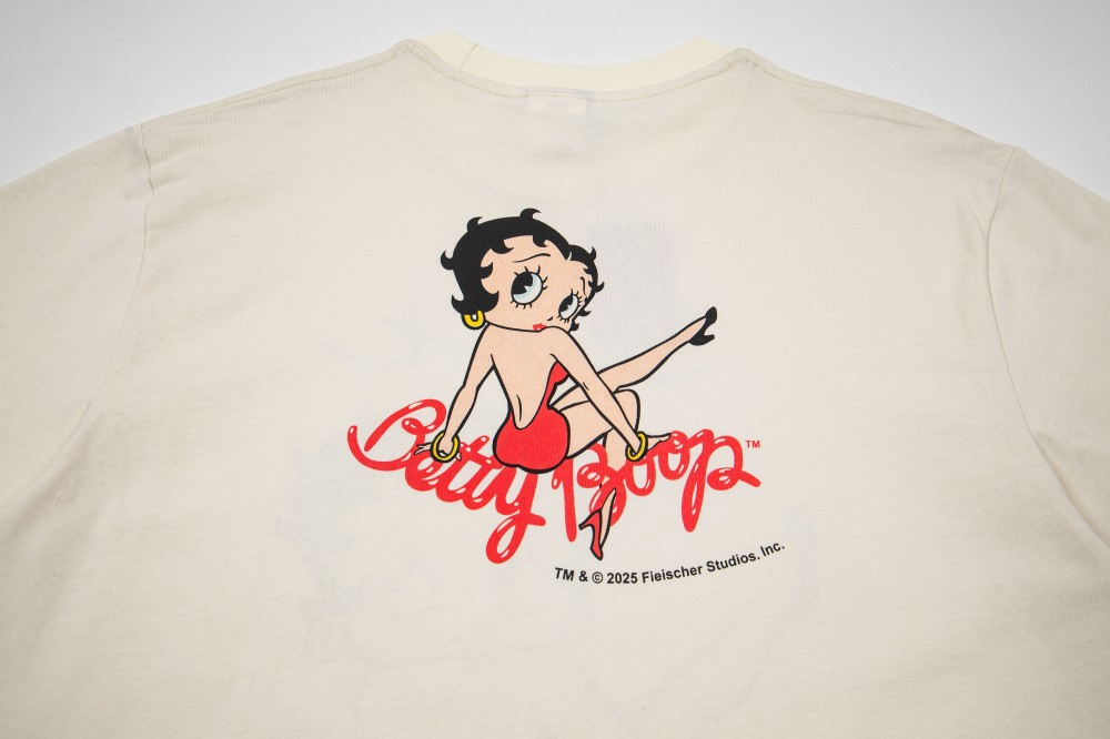 Twice Sana Inspired Betty Boop Graphic Oversized White Tee