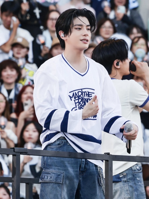 ENHYPEN Jake Inspired Embroidered Mesh Hockey Jersey