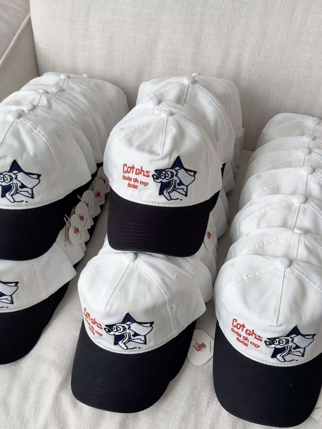 BTS V Taehyung Inspired Cotchs Puppy Embroidery Baseball Cap Hat