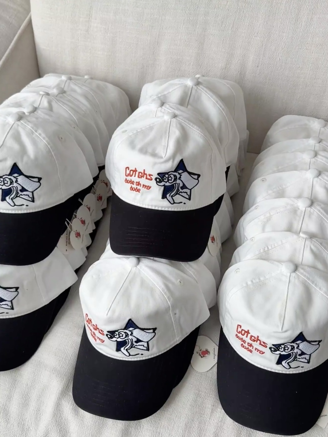 BTS V Taehyung Inspired Cotchs Puppy Embroidery Baseball Cap Hat