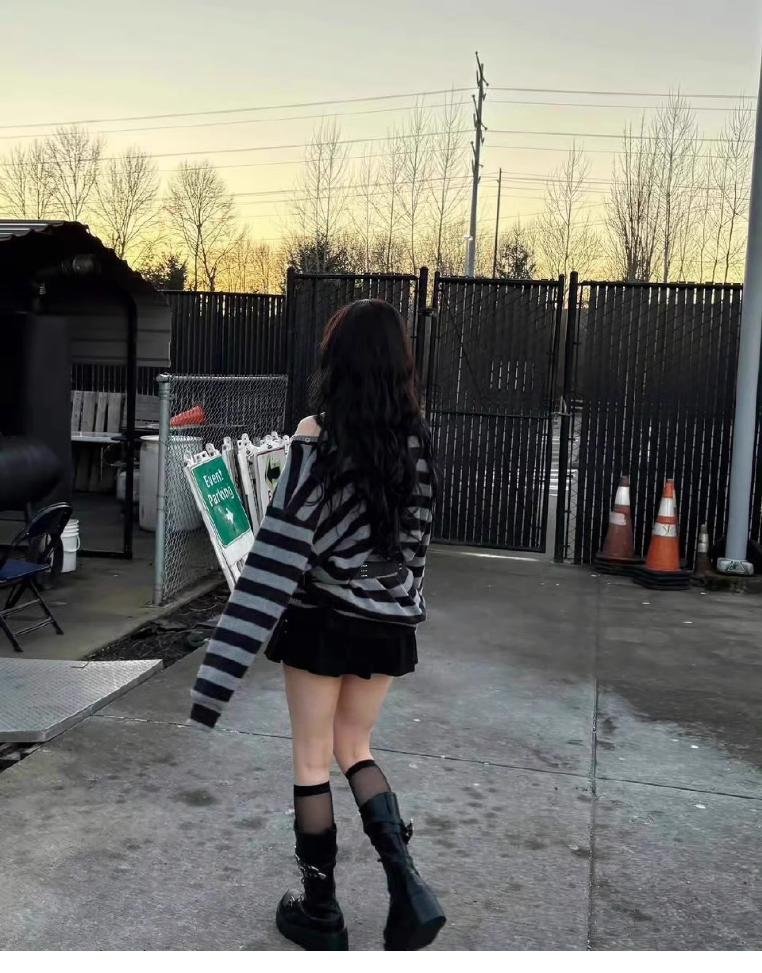 Karina Same Striped Knitwear-Aespa Karina