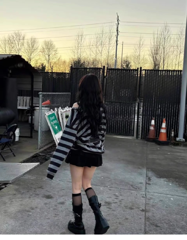 Karina Same Striped Knitwear-Aespa Karina