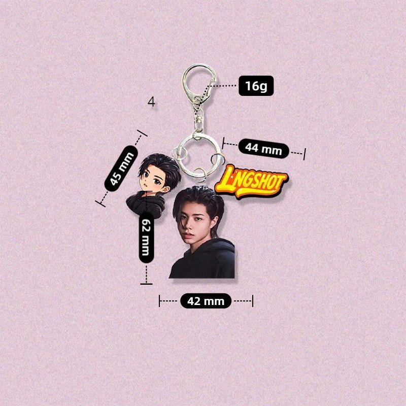 lngshot Acrylic keyring keychain pendant