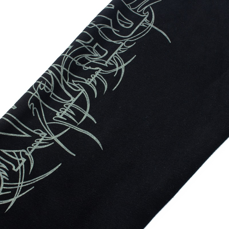 Aespaa Giselle Inspired Heart Devil Graffiti Printed Zip Up Hoodie