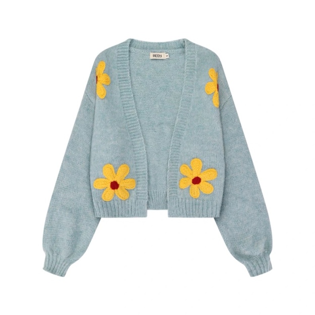 Aespa Winter Inspired Flower Sweater