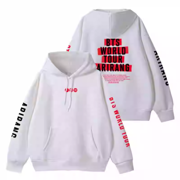 BTS 2026 World Tour ARIRANG Merch Inspired Hoodie Jacket