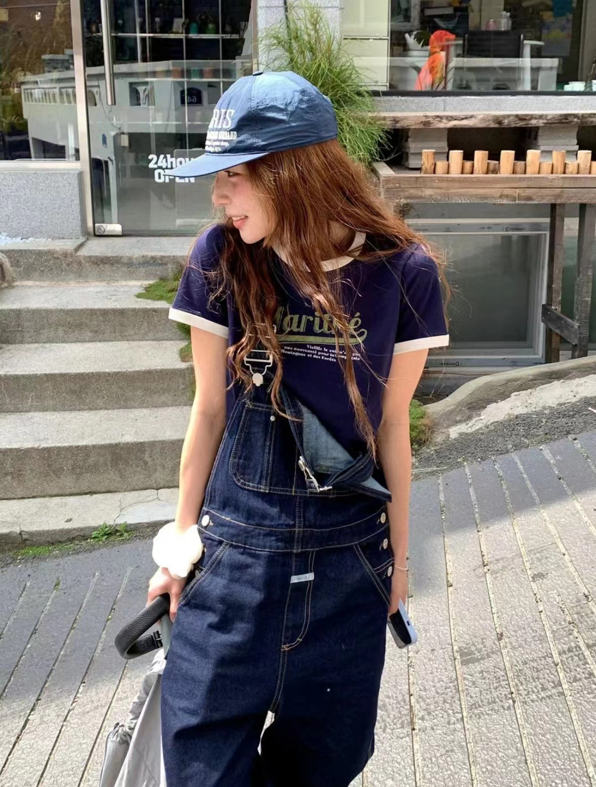 Red Velvet JOY Inspired Vintage Letter Print Short Sleeve Tee