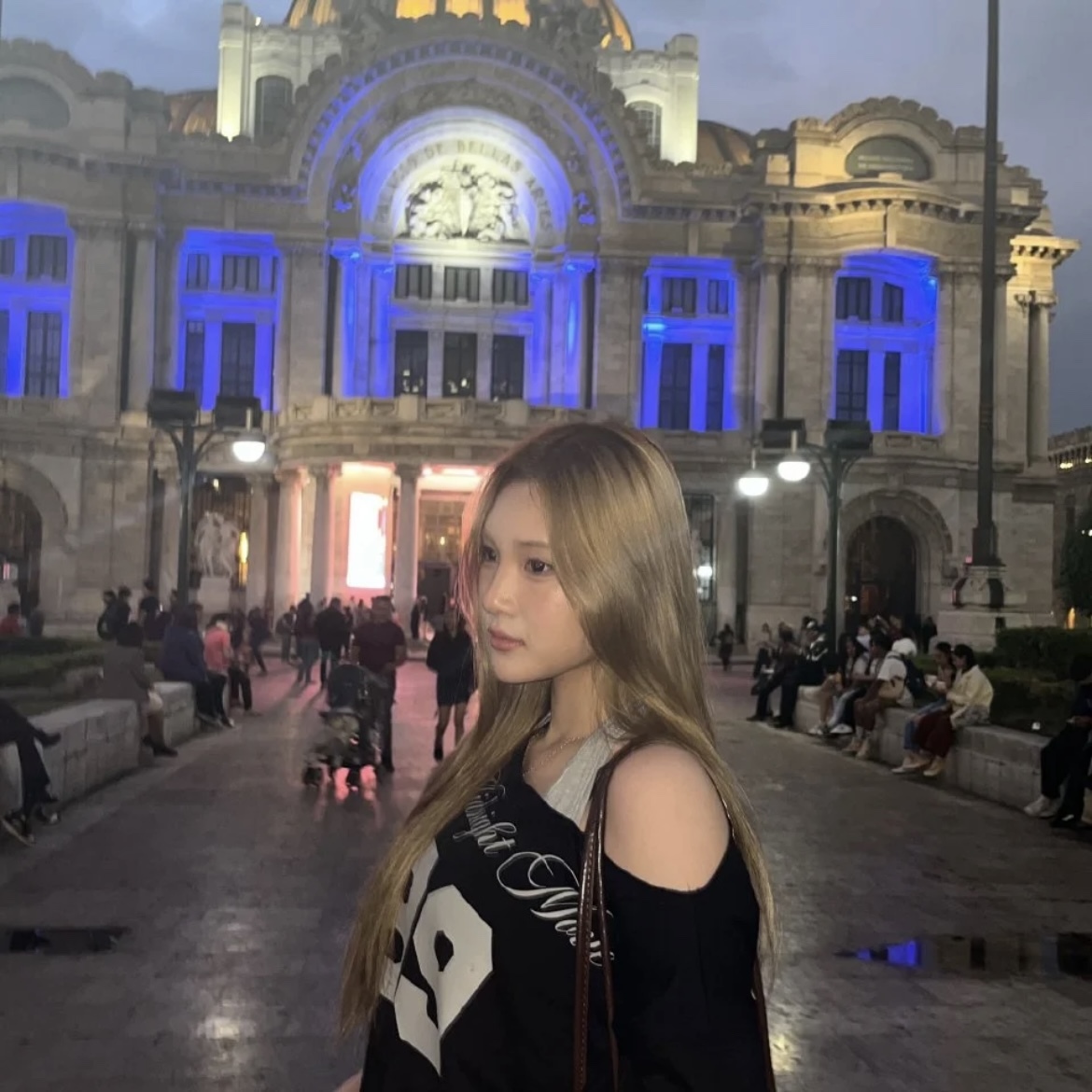 Hearts2hearts Juun&Jiwoo Inspired 89 Off-Shoulder Vest Short-Sleeve Tee