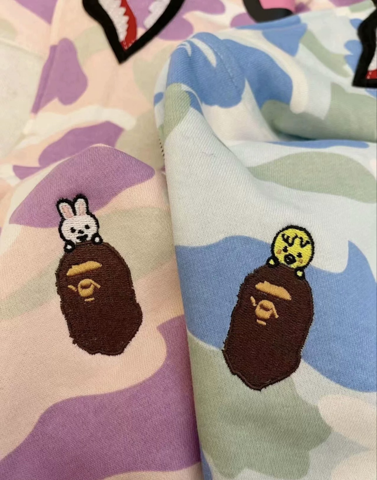 StrayKids LeeKnow BAPE Inspired Bape camo zip-up  hoodie-Stray Kids