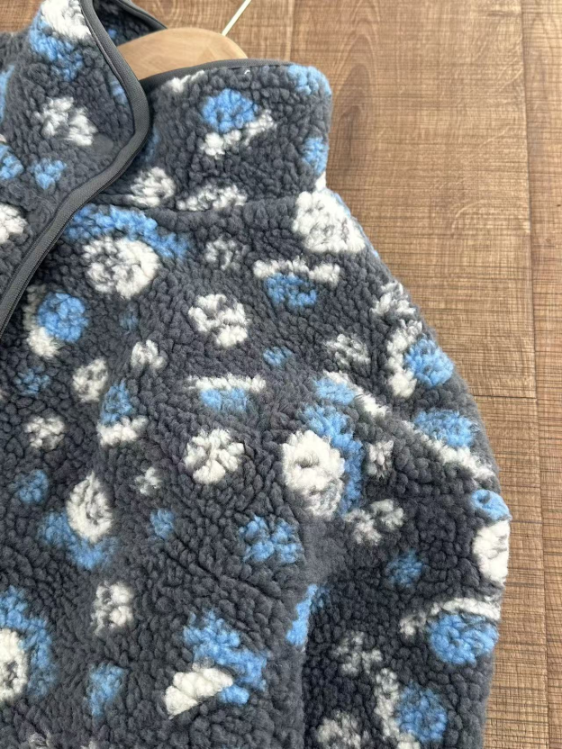 I-DLE Minnie Inspired Floral Fleece Jacket