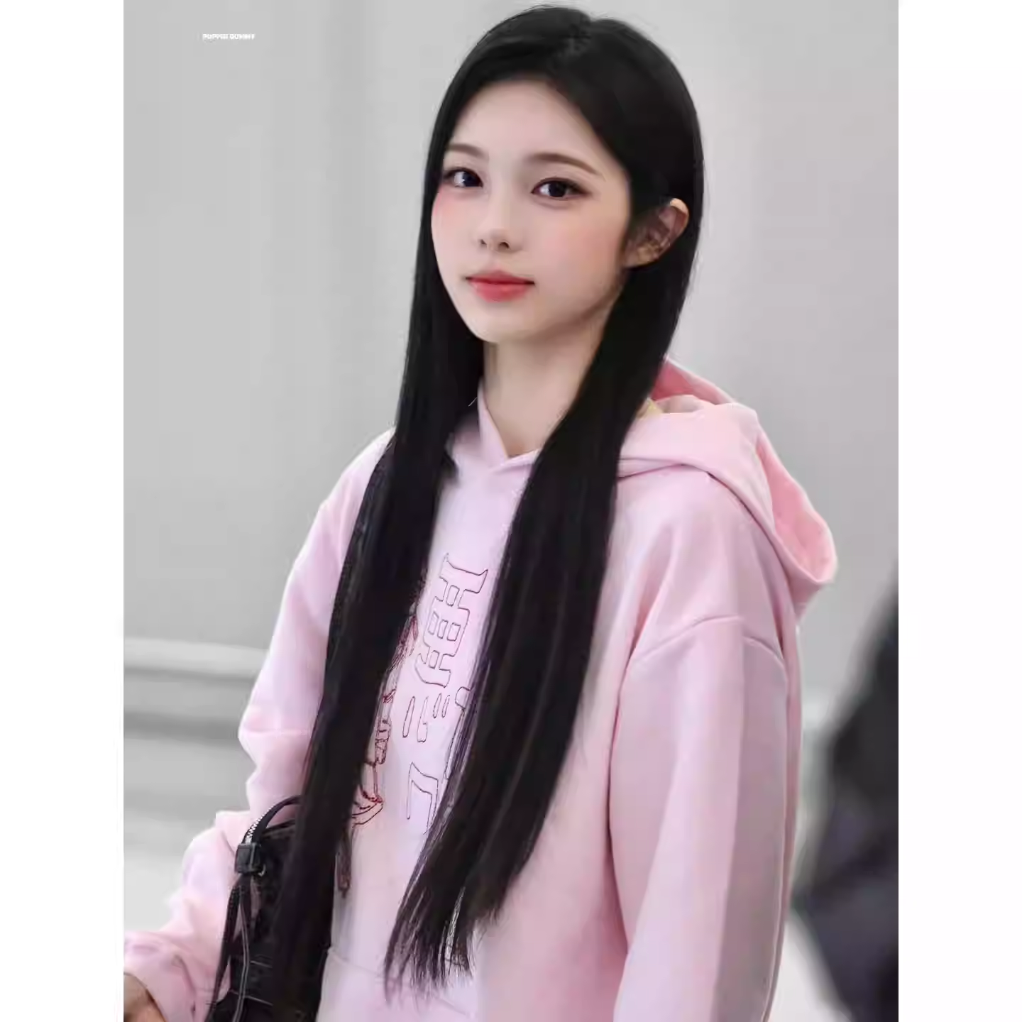 Hearts2hearts IAN Inspired Pink Anime Graphic Pullover Hoodie