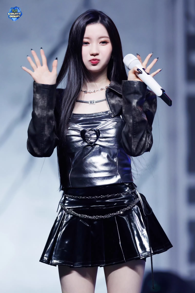 Babymonster Asa Silver Metal Buckle Halter Top