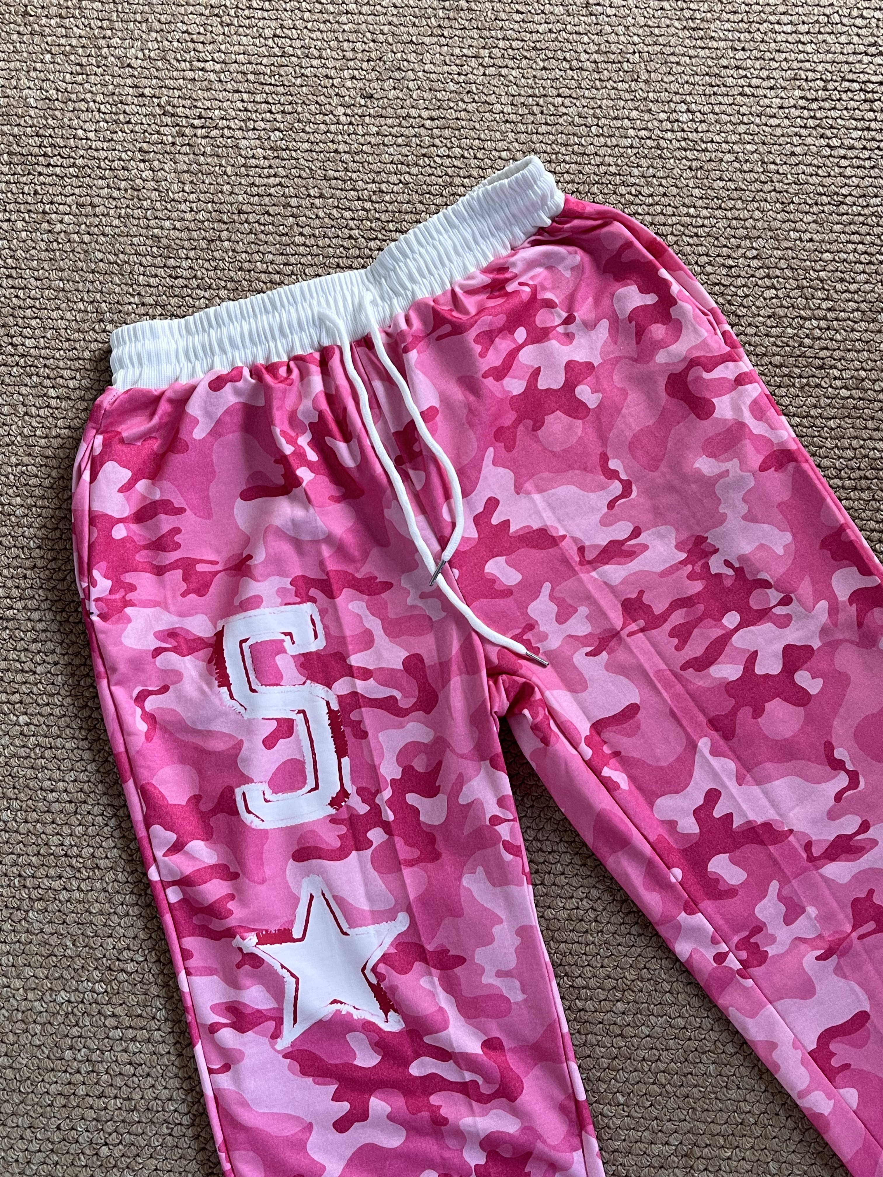 TWICE -Pink Camo Rhinestone inspired Hoodie Set