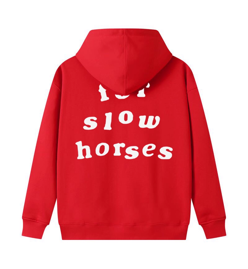 TXT Soobin Inspired Red Letter Print Hoodie