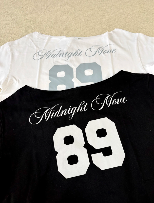 Hearts2hearts Juun&Jiwoo Inspired 89 Off-Shoulder Vest Short-Sleeve Tee
