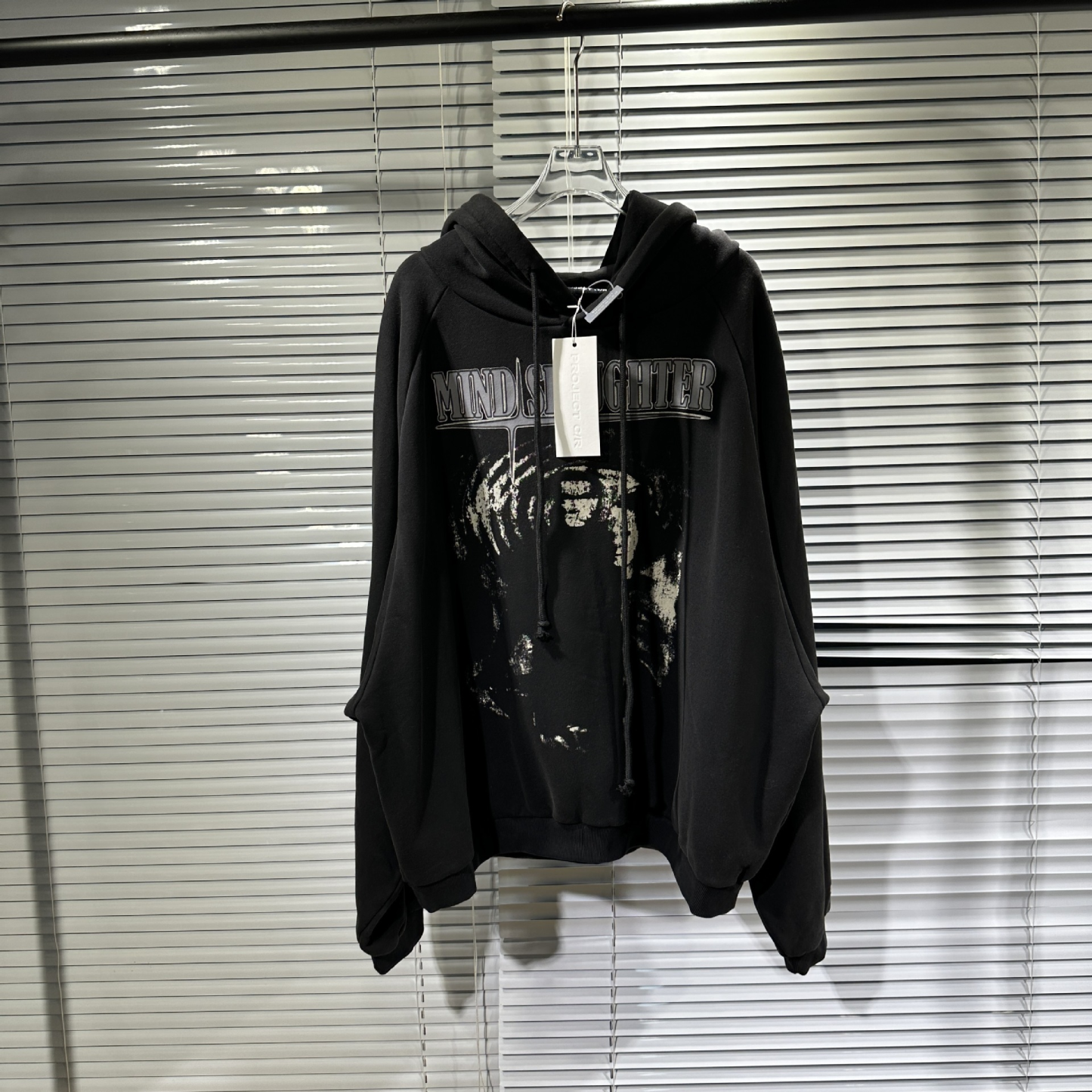 Stray kids Han Inspired MIND SLAUGHTER Fantomas Vintage Washed Hoodie-Straykids