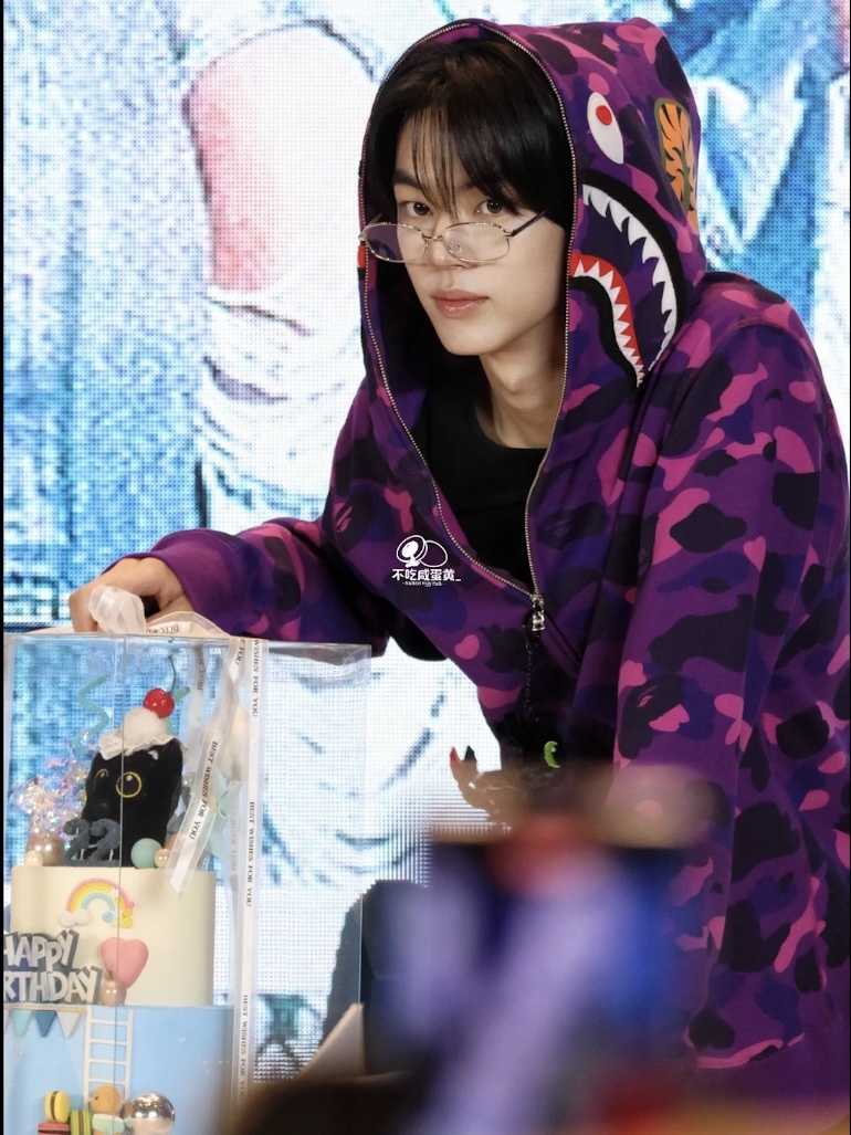 TWS Dohoon Camo Bape shark Print inspired zip up oversized hoodie jacket