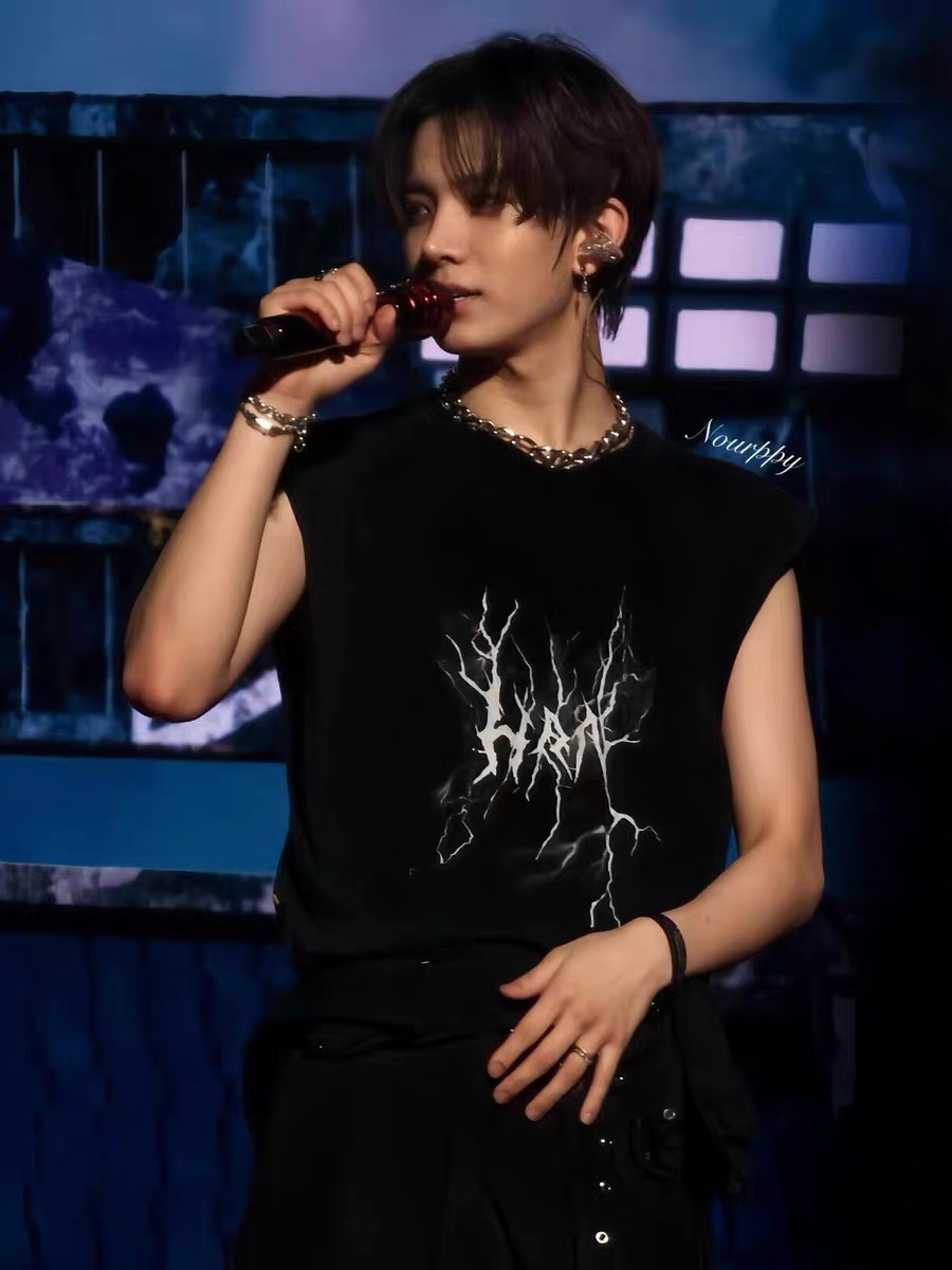 ENHYPEN Heeseung Inspired Graphic Sleeveless Vest