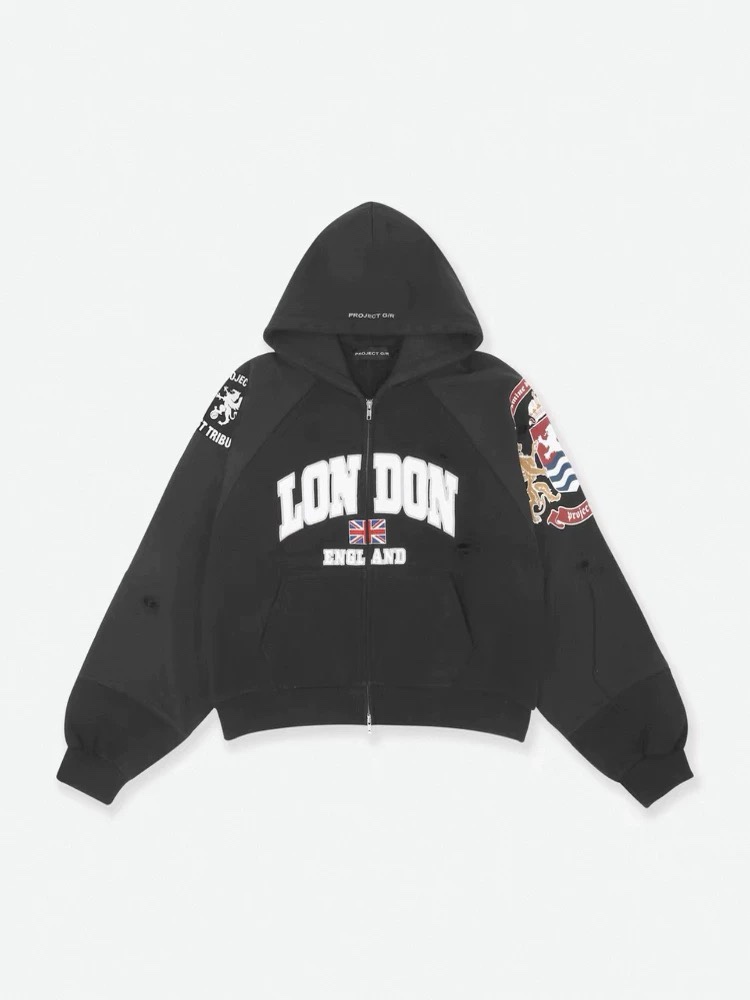 Seventeen Minghao Embroidered inspired Patchwork Hip pop Hoodie-The8