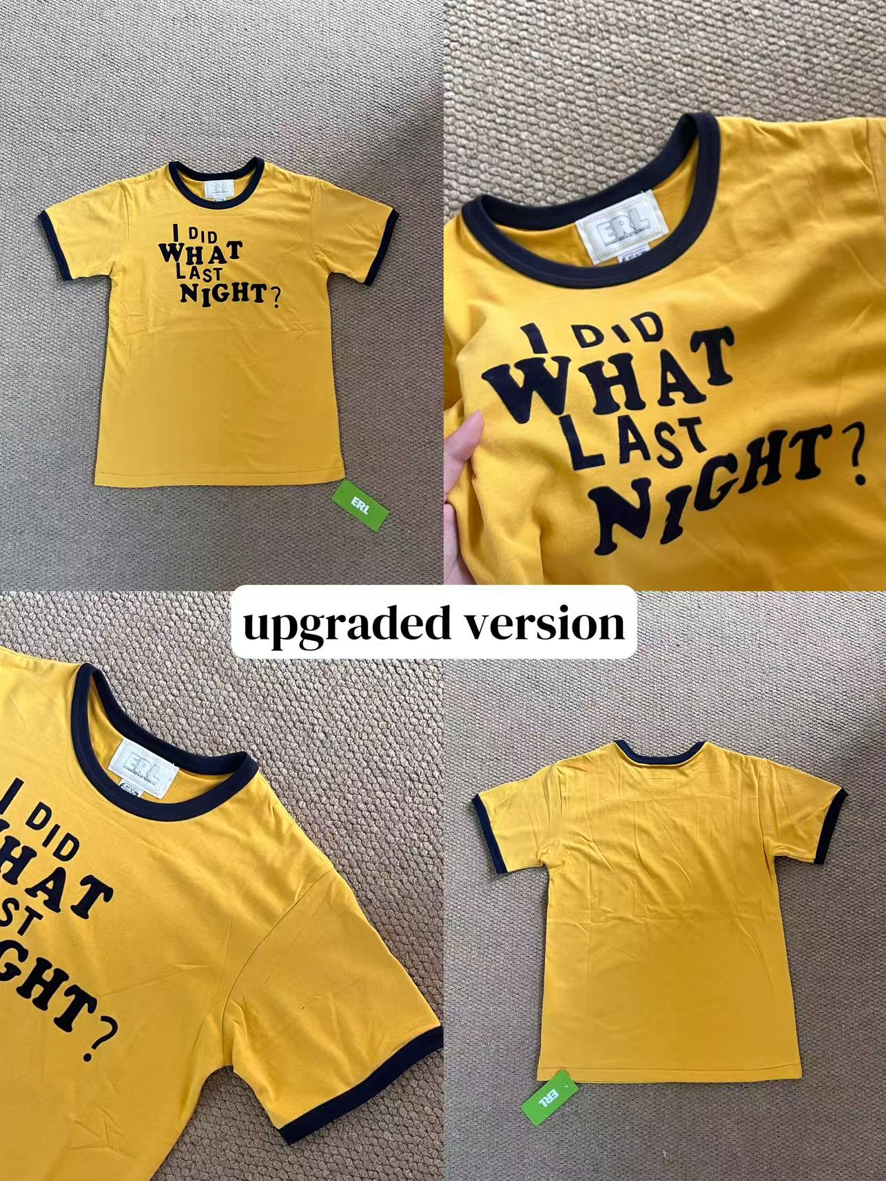 Seventeen Mingyu & TXT Yeonjun Inspired Vibrant Yellow Contrast Short Sleeve Tee