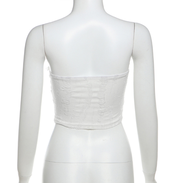 Bow Tie Tube Top-Outfitidea For Blinks BLACKPINK-Inspired Fashion