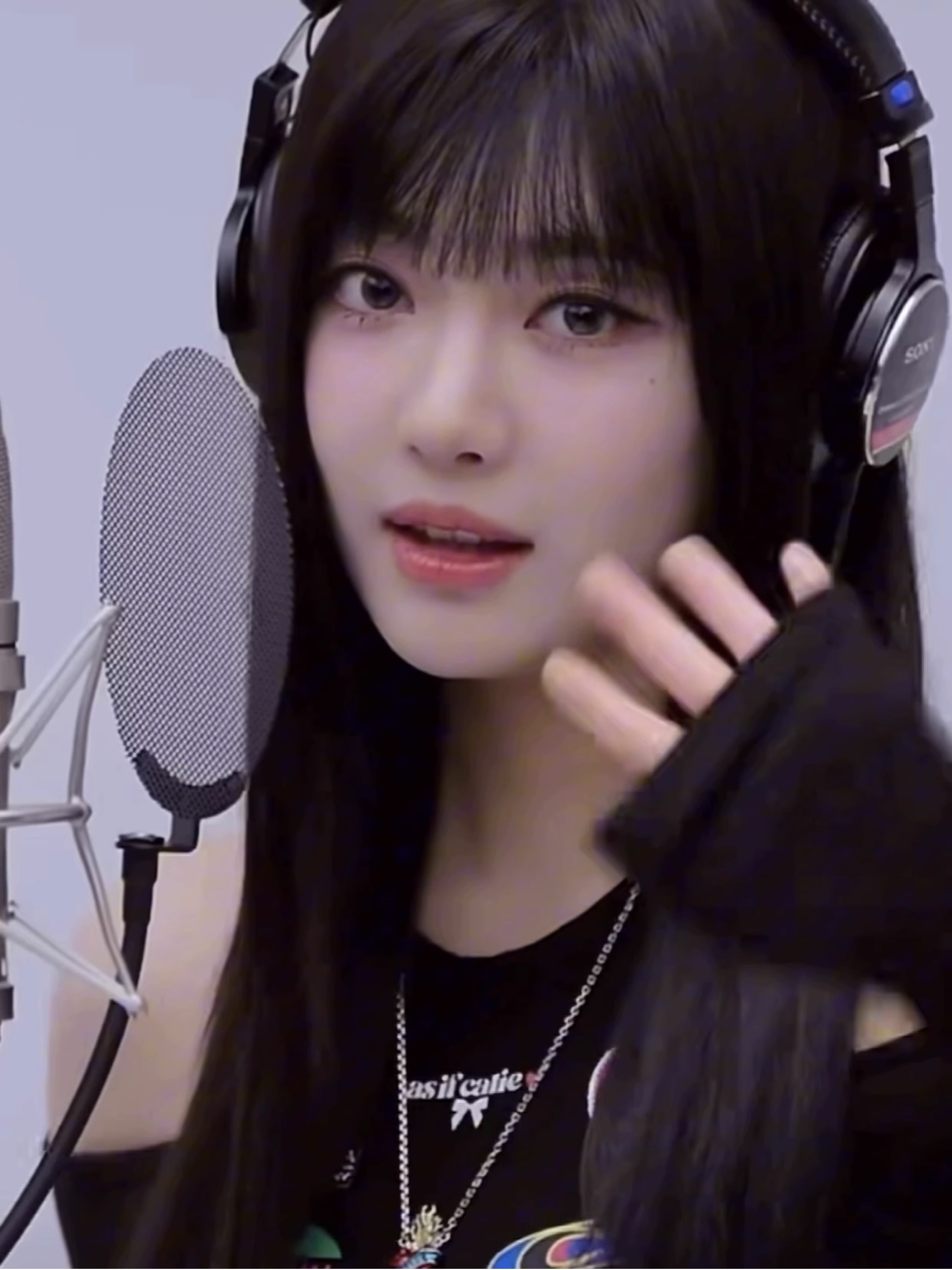 Strapless slim fit long sleeve T-shirt-Aespa Ningning