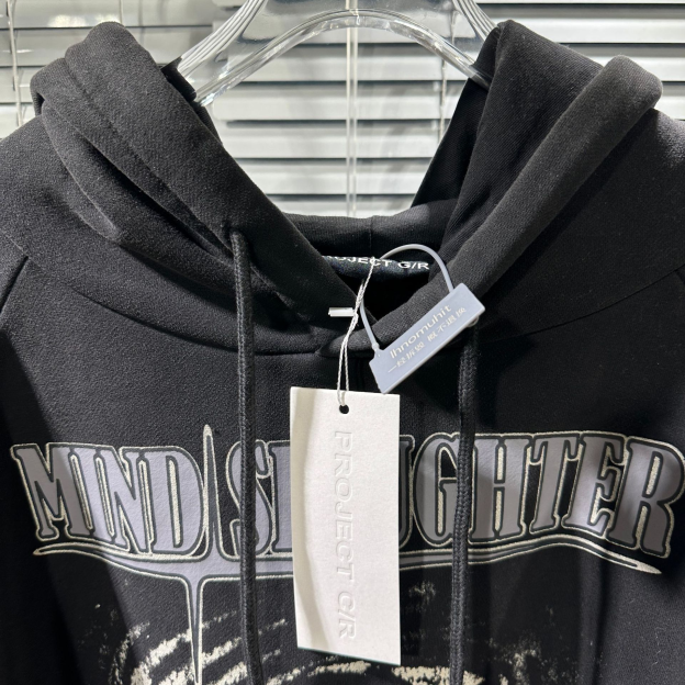 Stray kids Han Inspired MIND SLAUGHTER Fantomas Vintage Washed Hoodie-Straykids