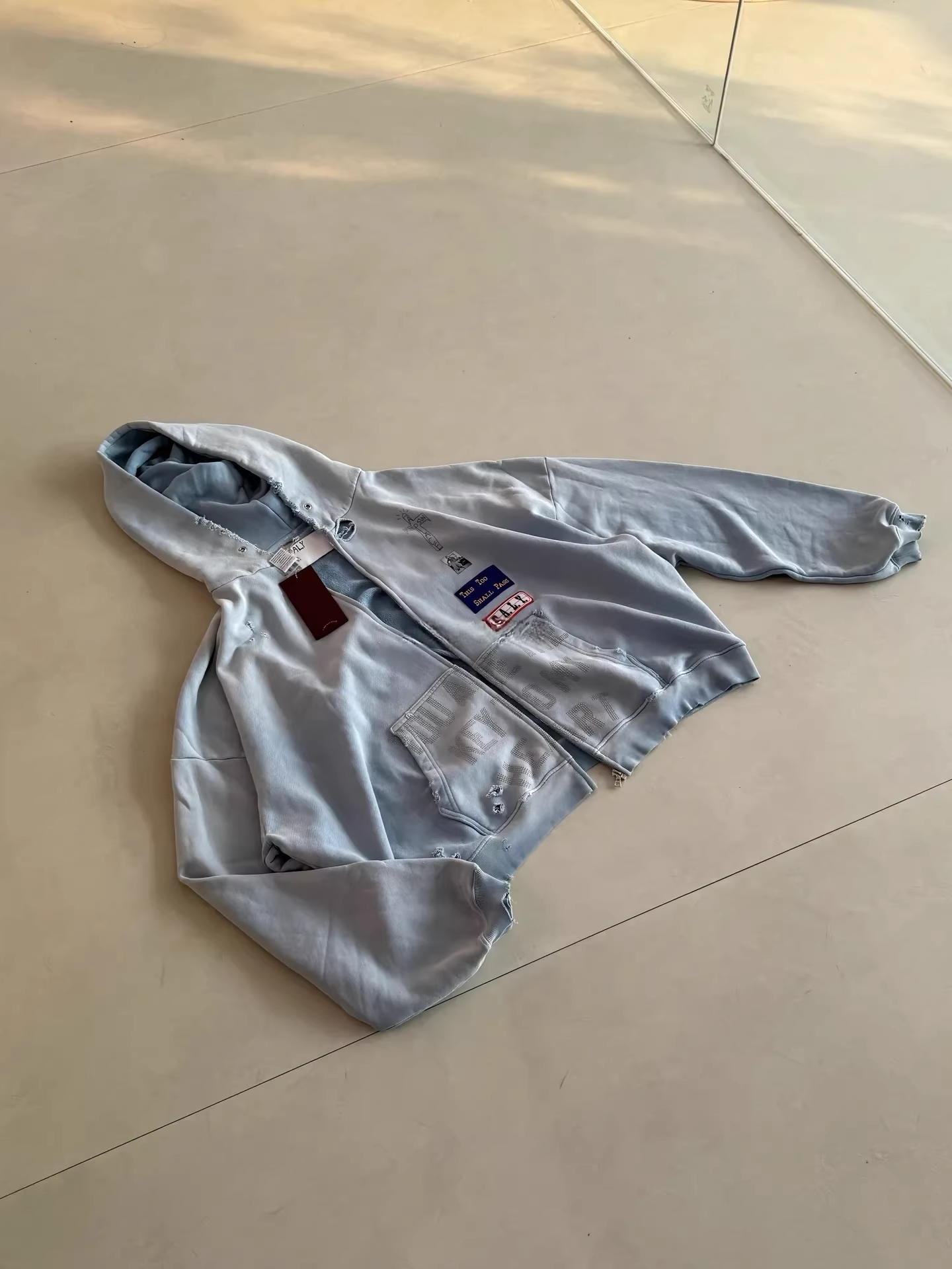 CORTIS MARTIN INSPIRED ZANUCKS ZIP HOODED SWEATSHIRT