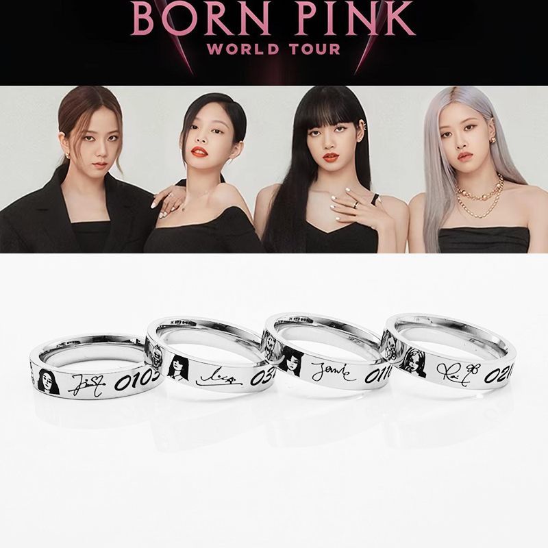 Blackpink Fanmade Birthdate Signature Ring 