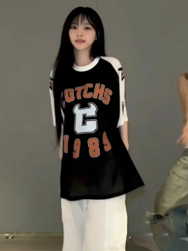 Aespa Karina Inspired Varsity Jersey T-Shirt