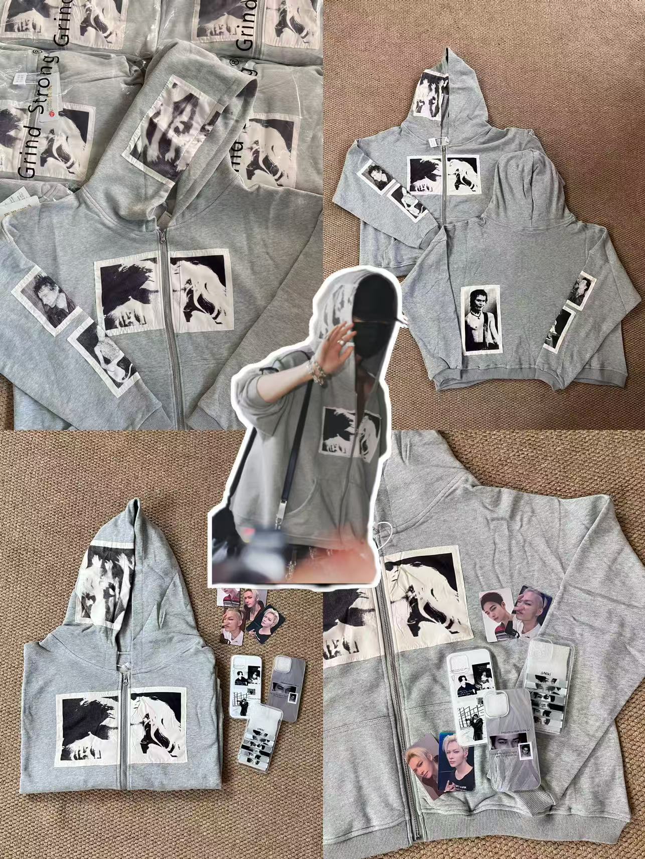 Enhypen Niki Inspired Graphic Hoodie Jacket-Ni-Ki