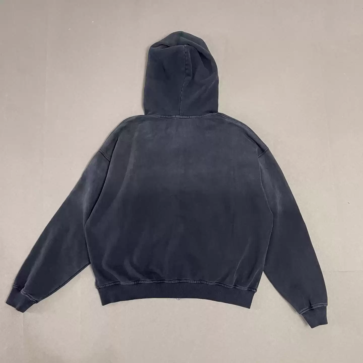 Enhypen Jay Inspired Satoshi Cybernetics Washed Black Zip Up Hoodie 