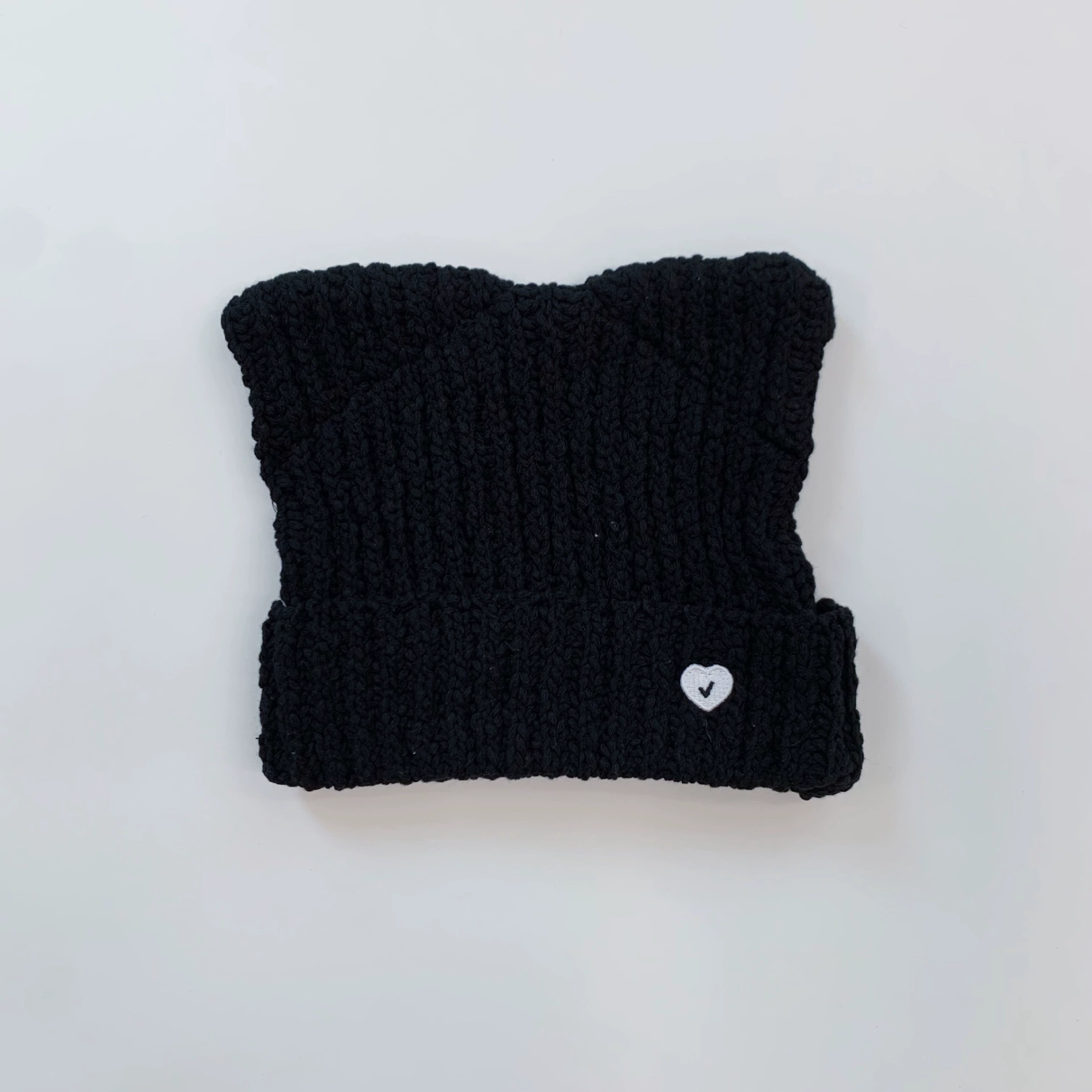 Love Cat Ears Knitted Woolen Hat-Seventeen Wonwoo&Aespa Winter
