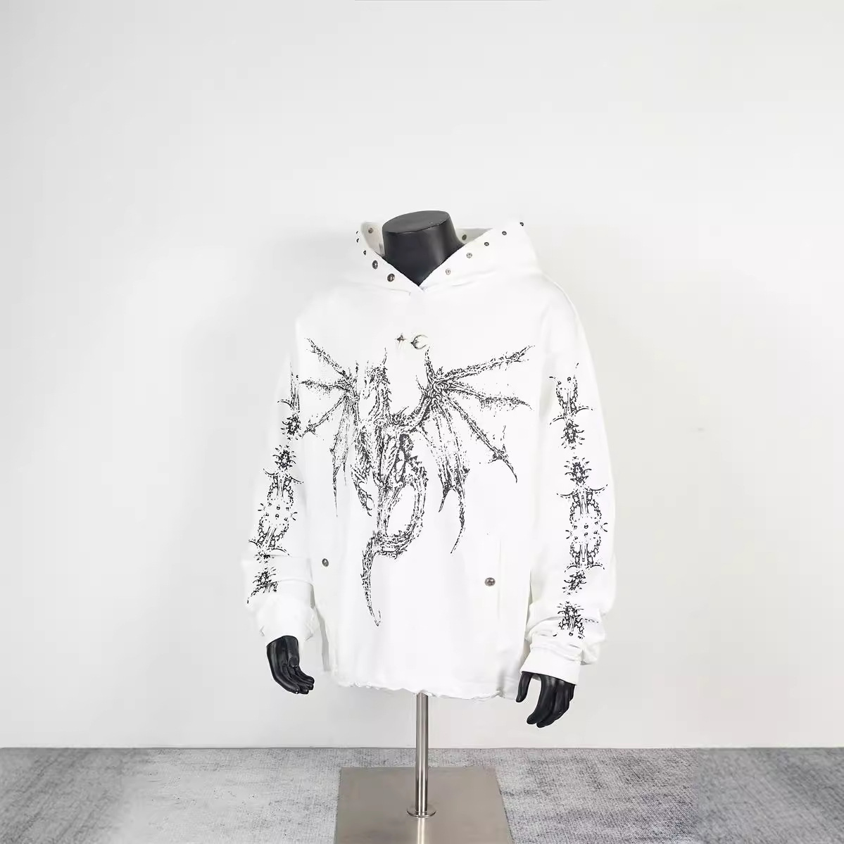 ENHYPEN Heeseung Inspired Dragon Print Hoodie