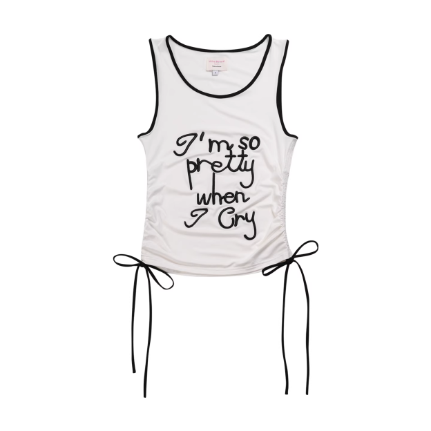 Blackpink Jennie Inspired Embroidered Fitted Tank