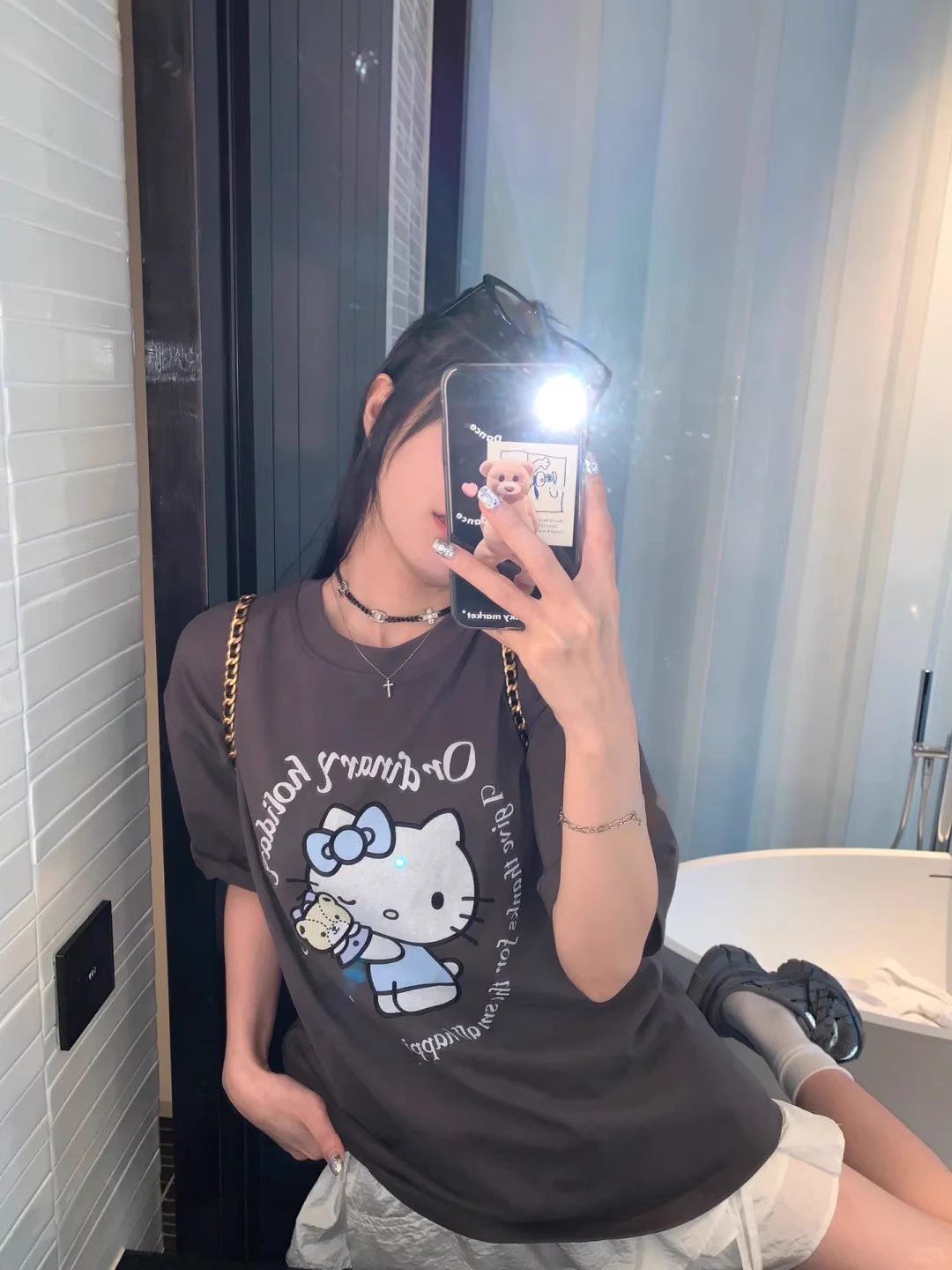 Blackpink Jisoo Inspired Hello Kitty T-Shirt