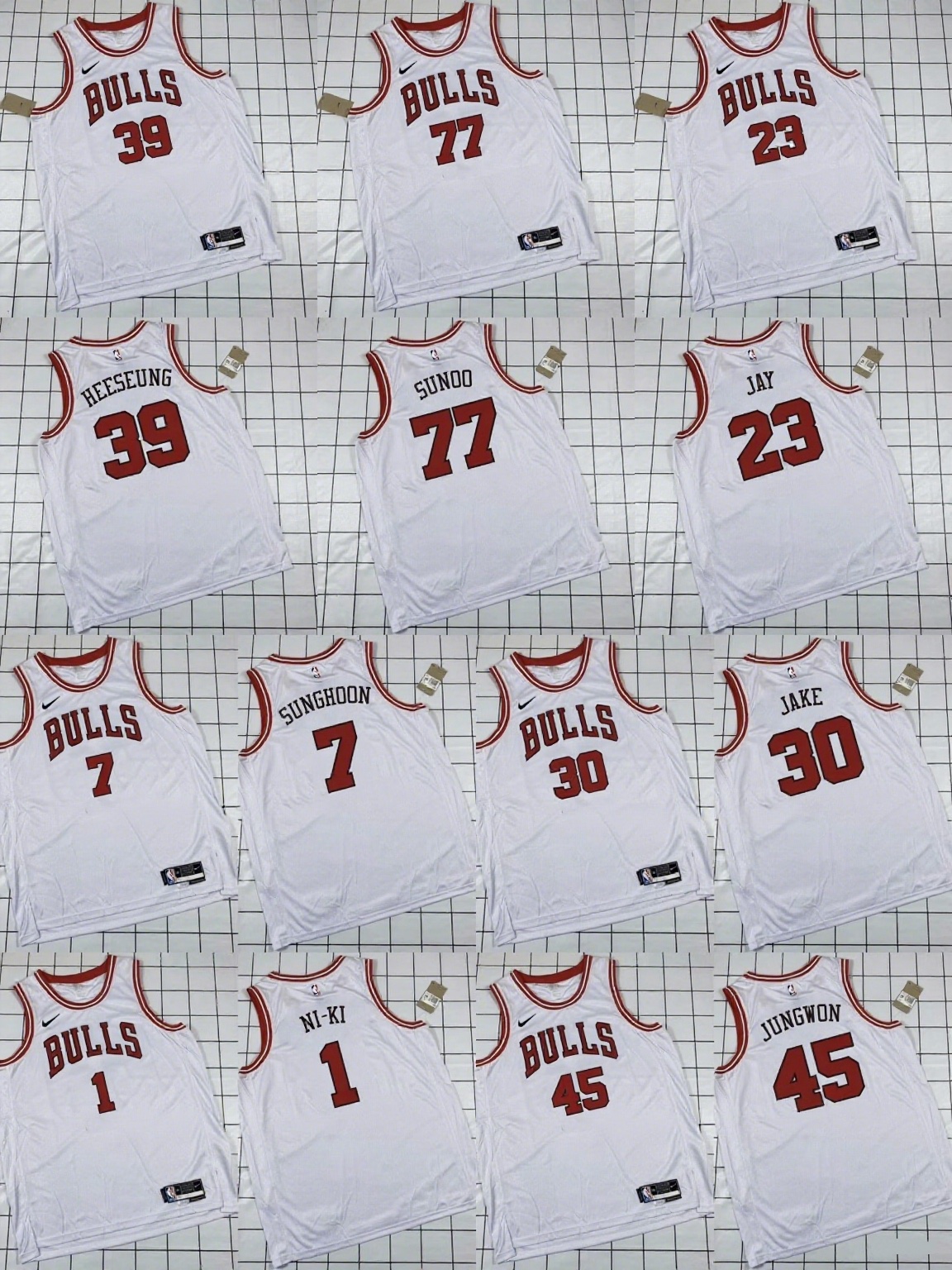 ENHYPEN Chicago Bulls Customized Jersey