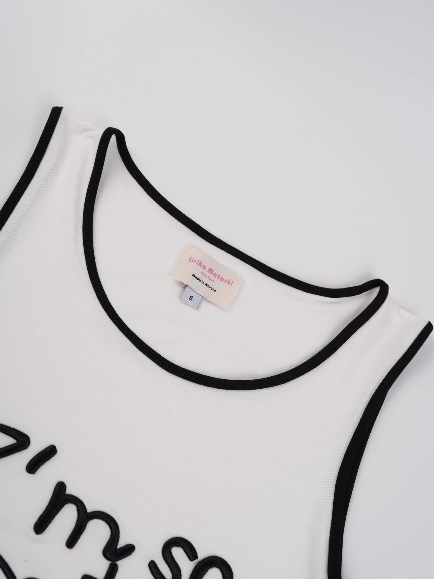 Blackpink Jennie Inspired Embroidered Fitted Tank