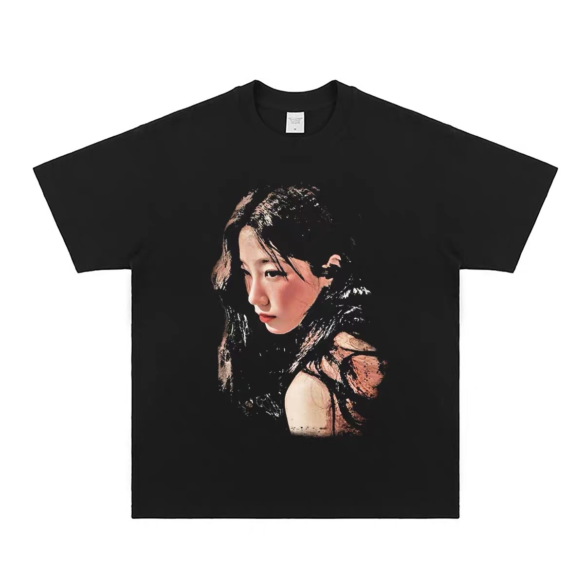 LE SSERAFIM Custom Member Printed Retro Washed T-Shirt