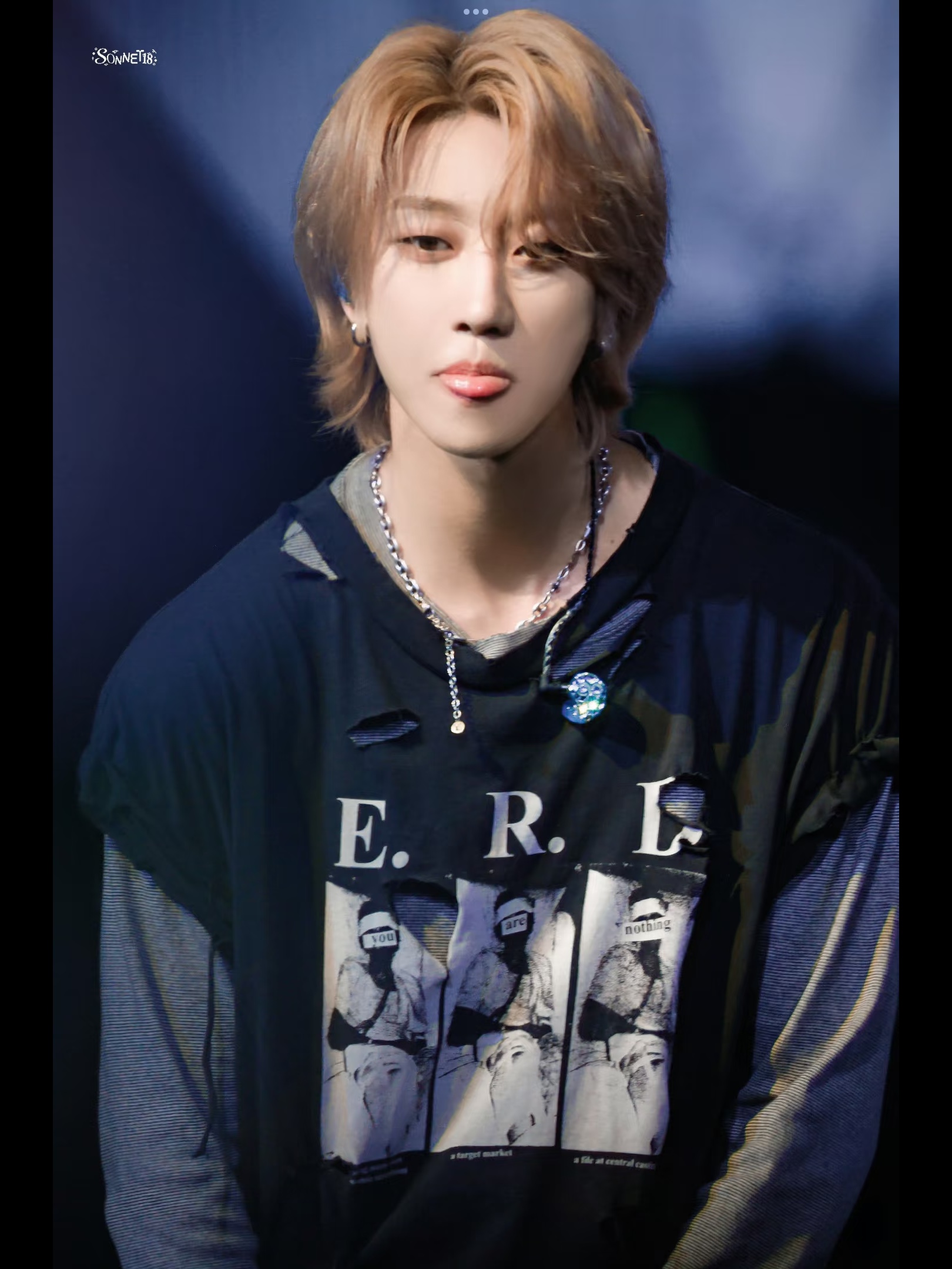 Enhypen Niki&Seventeen The8 inspired Bandage Face Print tshirt