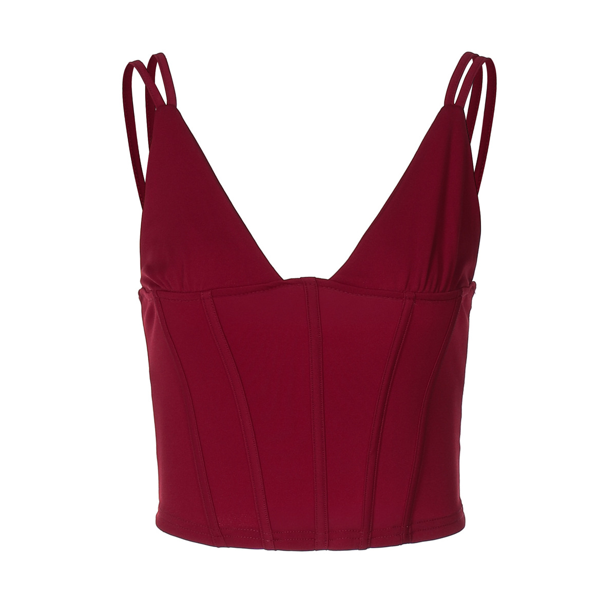 V-neck fitted waist camisole-Blackpink Jennie