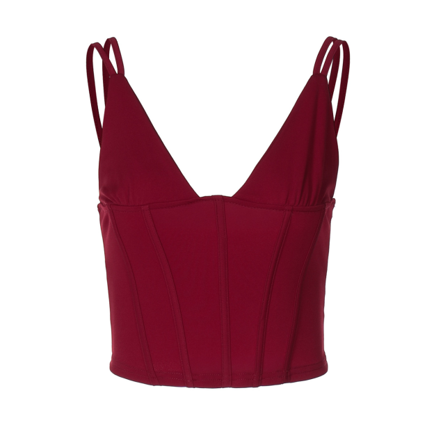 V-neck fitted waist camisole-Blackpink Jennie