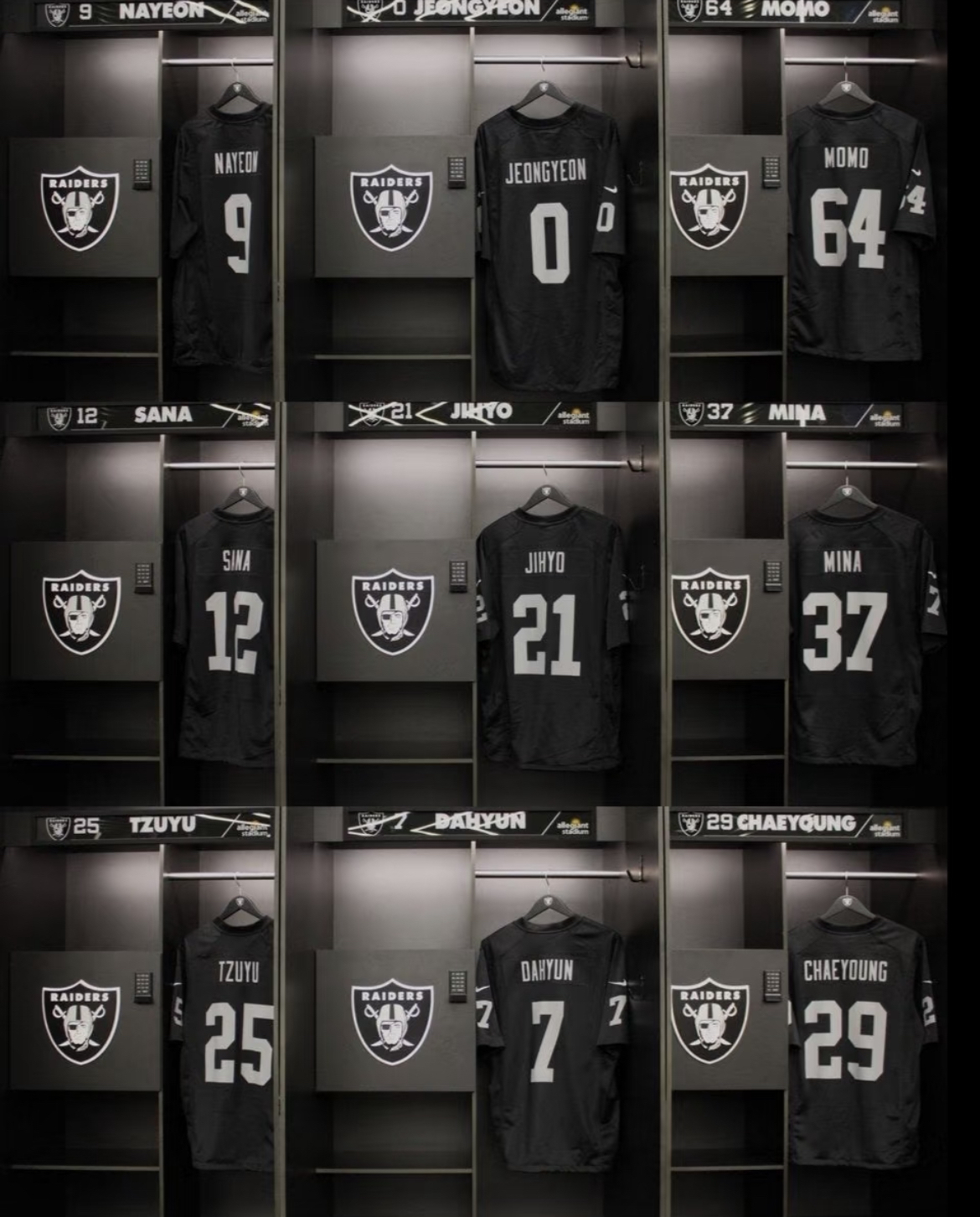 TWICE NFL Custom Inspired Vegas Raiders Jersey T-Shirt