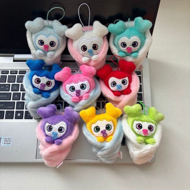 Twice official inspired pacifier Plush doll Keychain