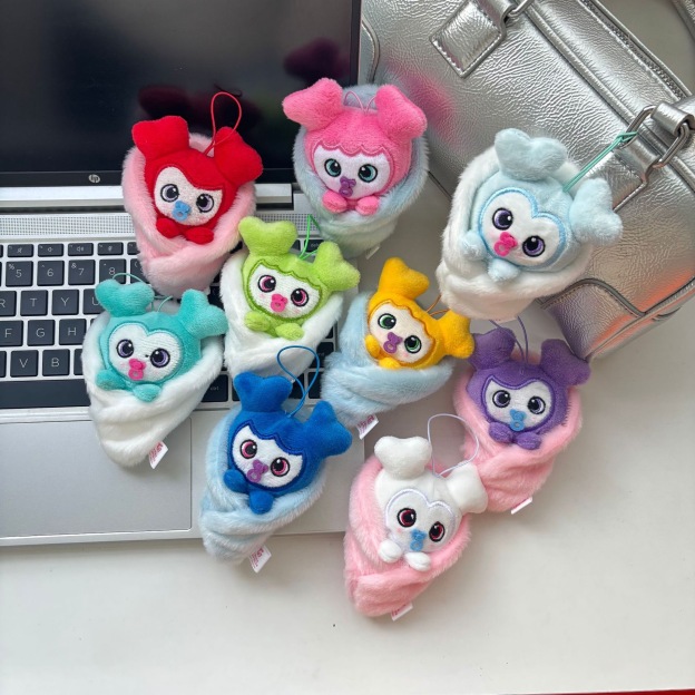 Twice official inspired pacifier Plush doll Keychain