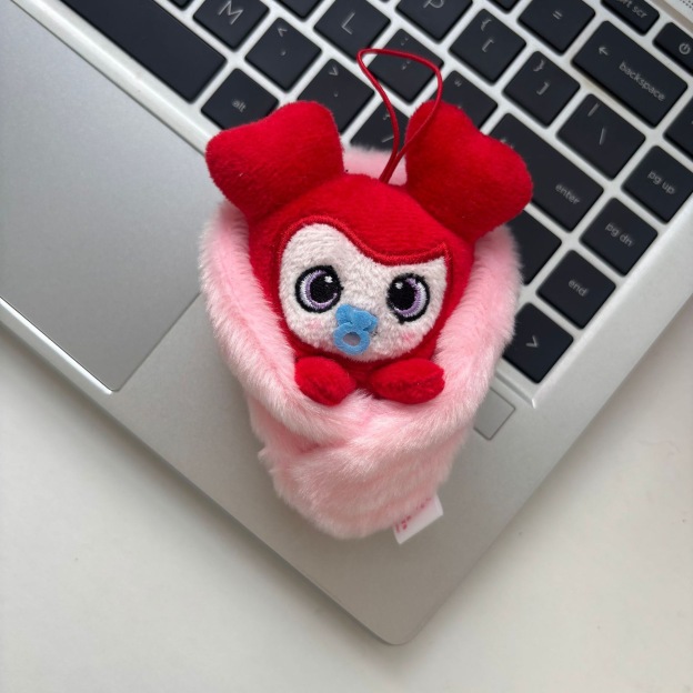 Twice official inspired pacifier Plush doll Keychain