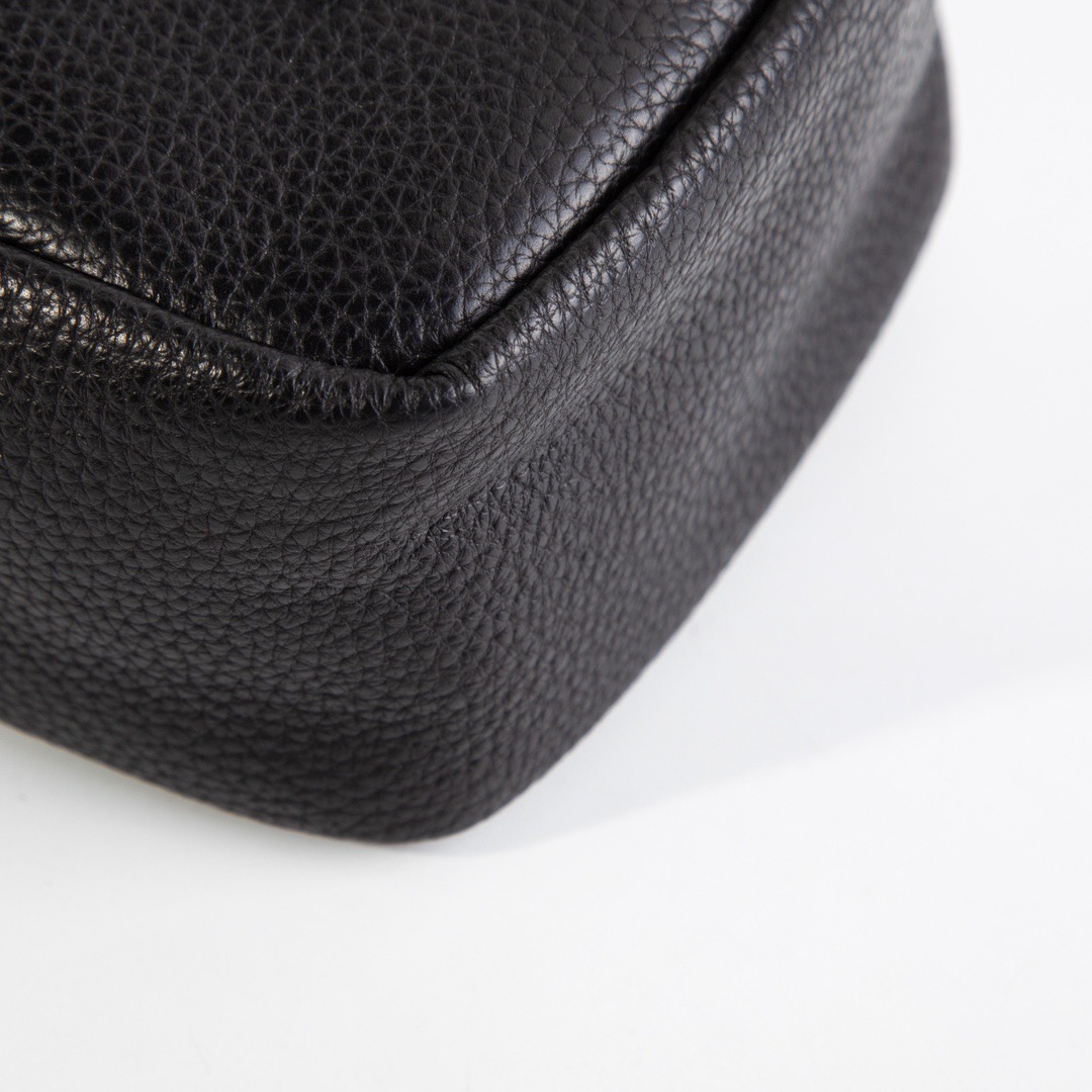 Enhypen NIKI inspired Black Chrome Heart leather shoulder bag