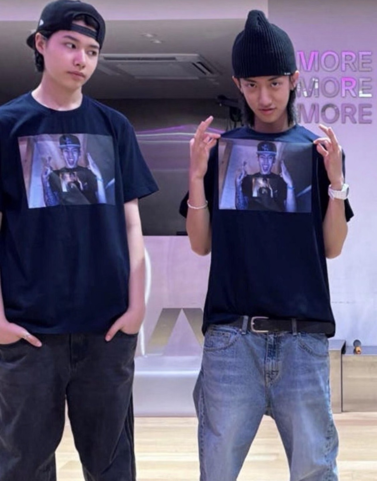 Lngshot inspired Jaypark portrait print t-shirt